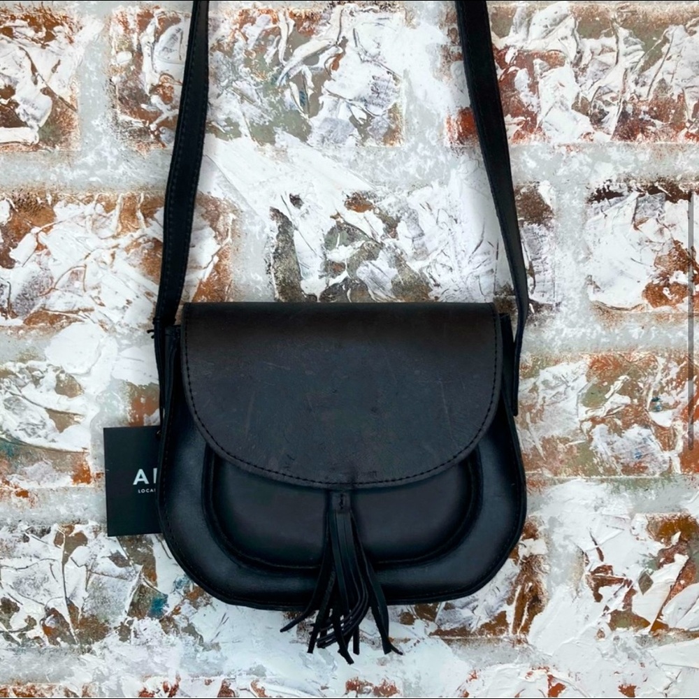 Leather Maria Crossbody Bag by Live Able; Live FashionABLE